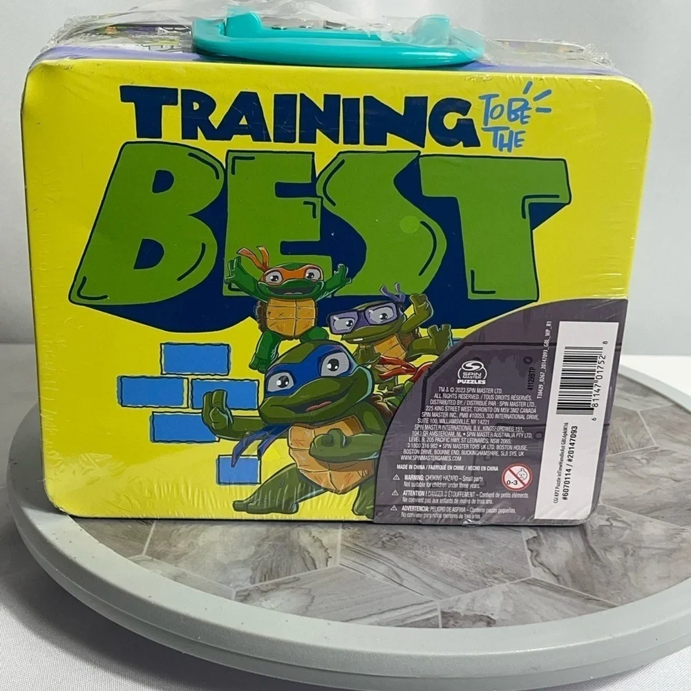 TMNT Mutant Mayhem 24pc Puzzle in Tin Lunchbox - Nickelodeon 2023 NWT